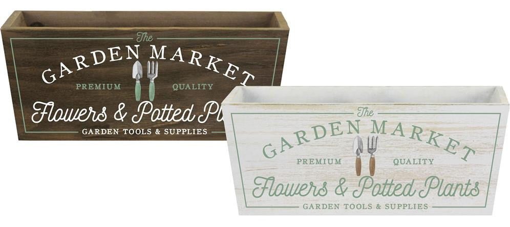 Rectangular Garden Planters, Sold Individually - KM1147-brown - The Wreath Shop