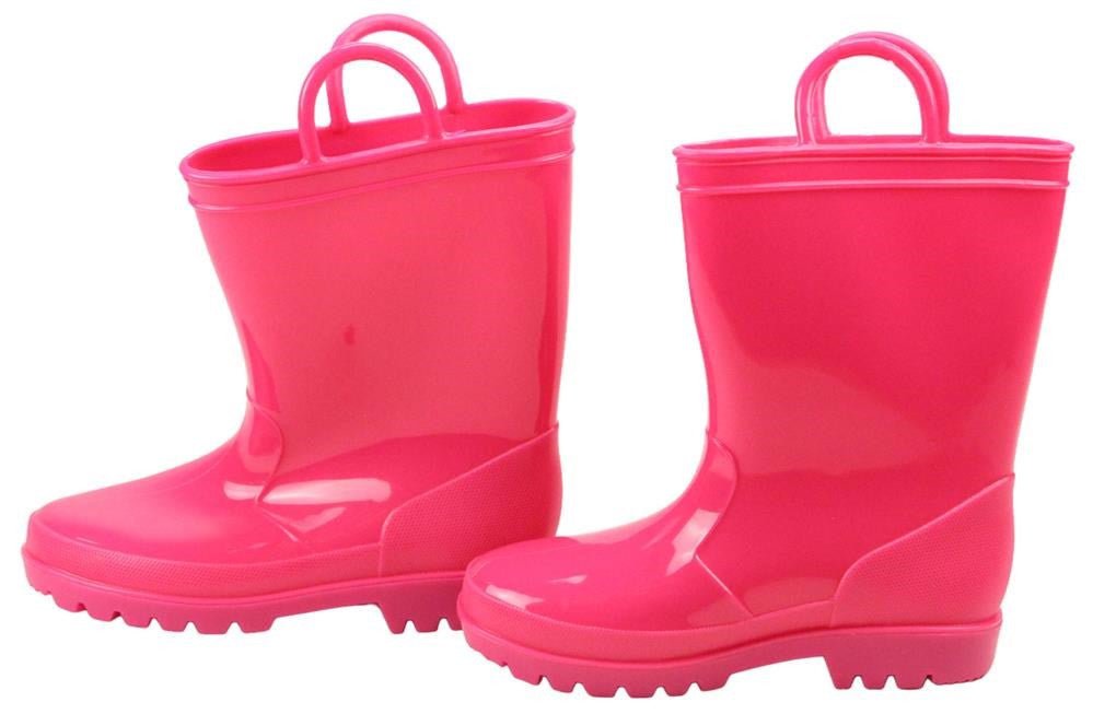 Rubber Rain Boot Containers (Set of 2): Pink - MD072422 - The Wreath Shop