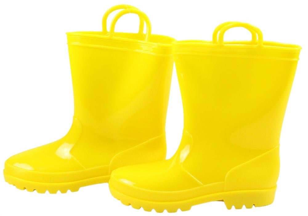 Rubber Rain Boot Containers (Set of 2): Yellow - MD072429 - The Wreath Shop