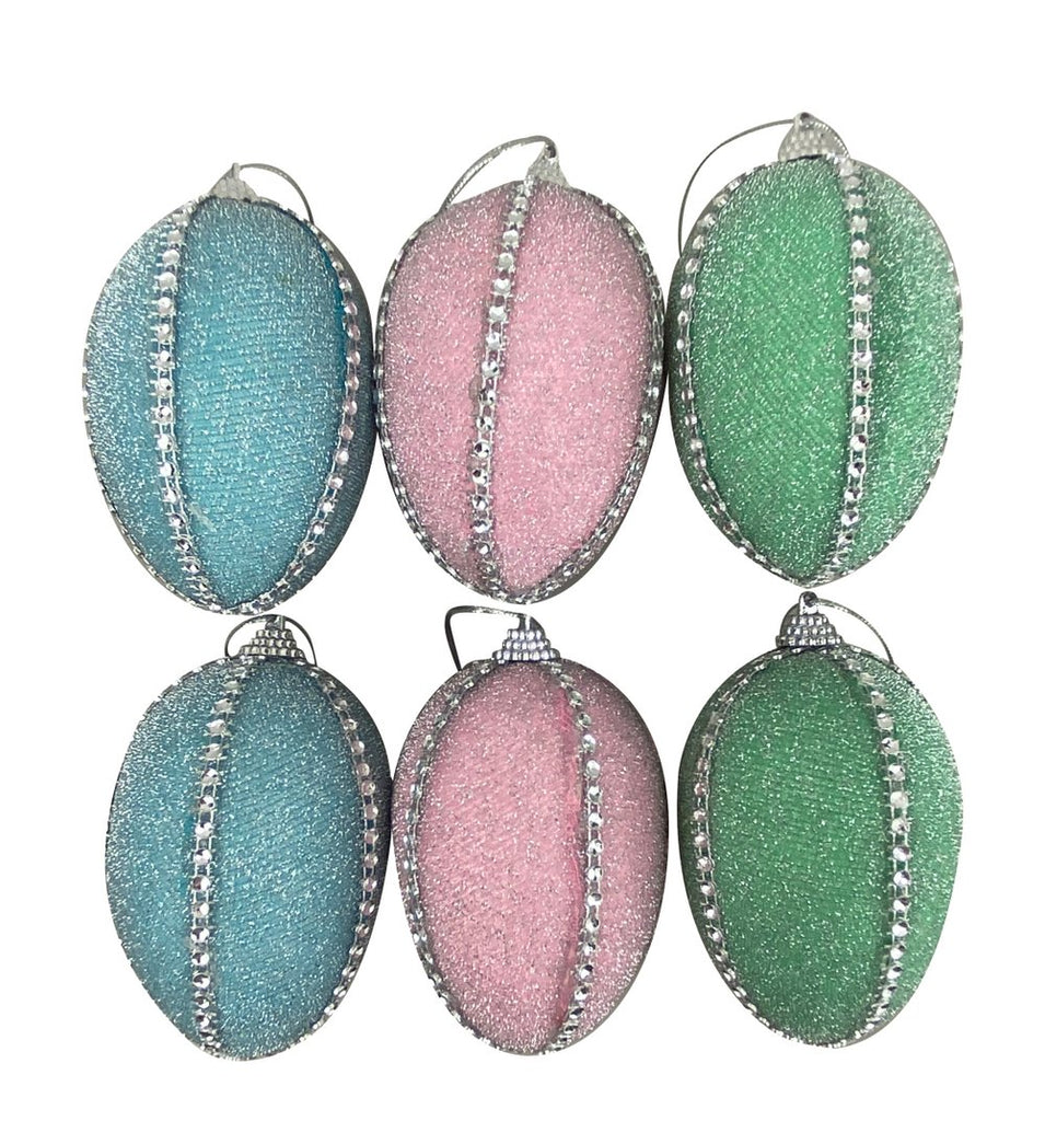 Shimmer Rhinestone Easter Eggs, Bag of 6 - 63105ASST - The Wreath Shop