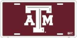 Texas A & M University Embossed Metal License Plate - LP-2700 - The Wreath Shop