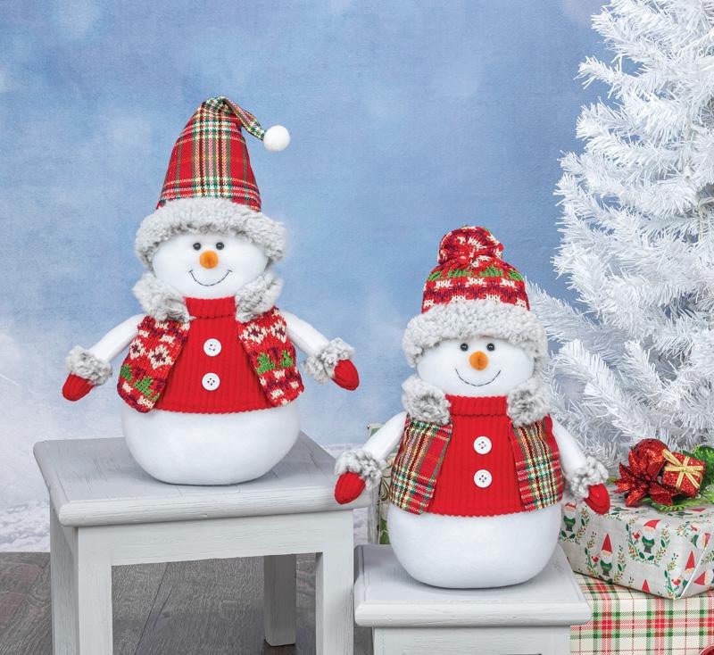 Winter Snowman Sitters - 12101 - Tall - The Wreath Shop