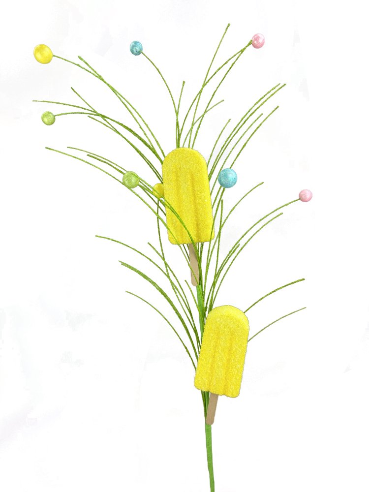 Yellow Popsicle Spray - 28" - 63397YW - The Wreath Shop