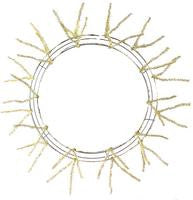 20-30" Pencil Work Wreath Form Metallic Gold - The Wreath Shop