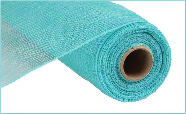 10" Deco Poly Mesh: Lt Blue/Aqua - RE1382NJ - The Wreath Shop