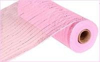 10" Deco Poly Mesh: Metallic Pink with Pink Foil - RE130122 - The Wreath Shop