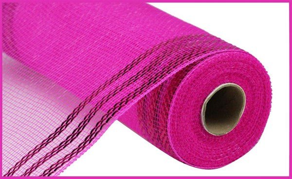 10" Metallic Border Mesh: Hot Pink - RE850211 - The Wreath Shop