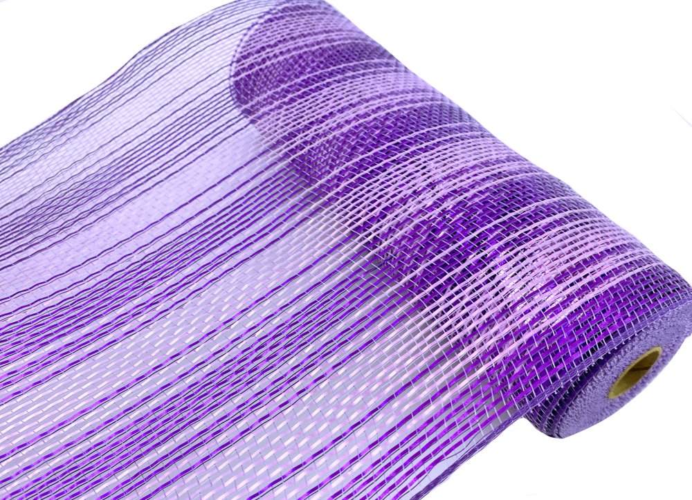 10" Purple/Lavender Metallic Ombre Mesh - 10yds - XB99910-11 - The Wreath Shop