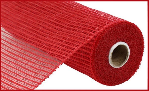 10" Wide Strip Deco Poly Mesh: Red - RE890024 - The Wreath Shop
