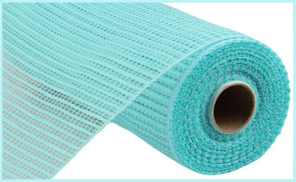 10" Wide Strip Deco Poly Mesh: Robin Egg Blue - RE8900E3 - The Wreath Shop