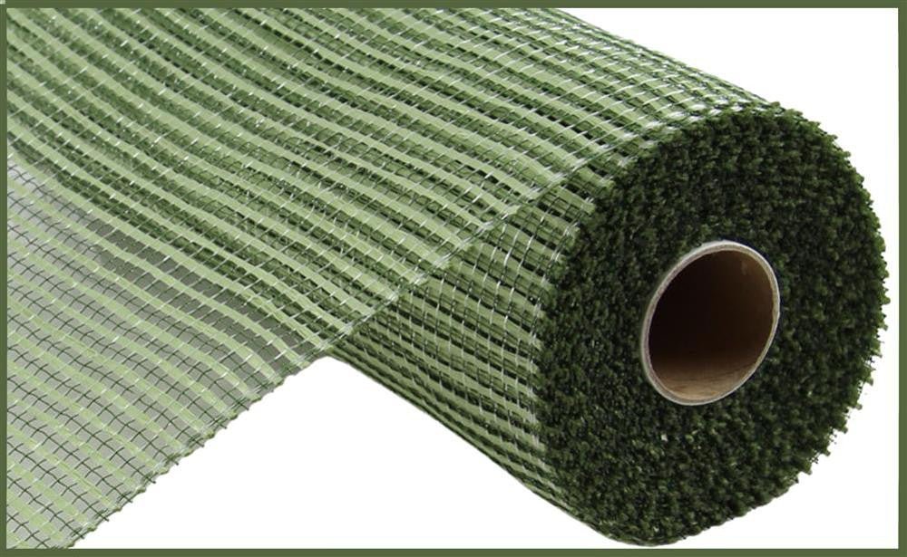 10"x10yd Horizontal Wide Stripe Mesh Sage RE8900J2 10"x10yd Horizontal Wide Stripe Mesh Sage RE8900J2