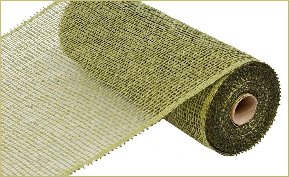 10" x 10yds Poly Burlap Mesh: Olive Green - RP810089 - The Wreath Shop