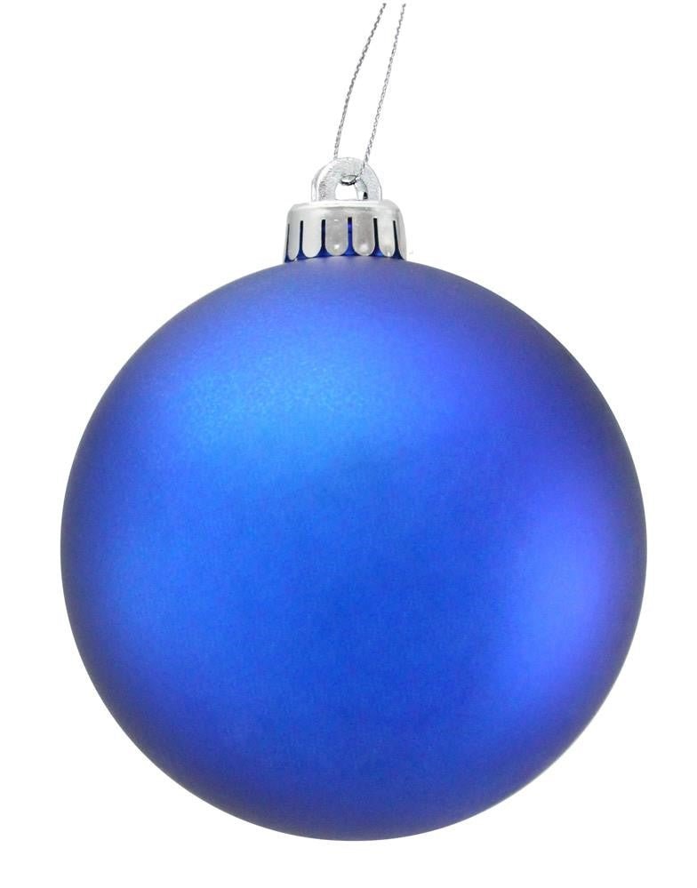 100mm Ball Ornament: Matte Royal Blue - XH260125 - The Wreath Shop