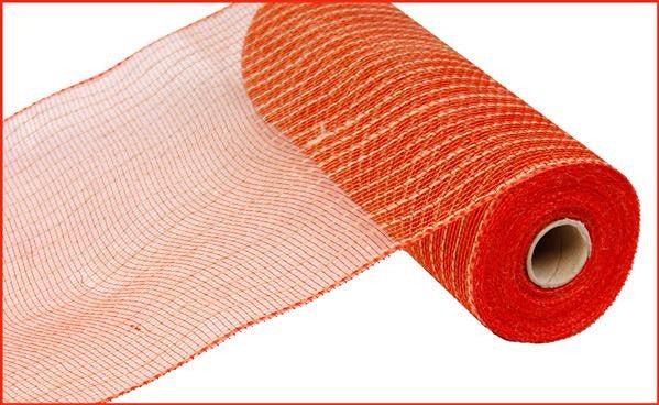 10.5" Poly Jute Mesh: Dark Orange - RY800533 - The Wreath Shop