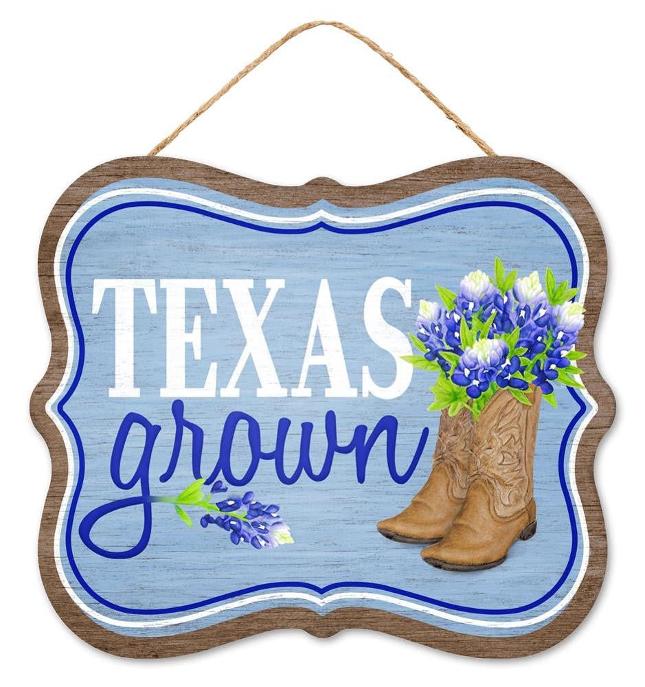 10.5" Texas Grown Sign - AP7269 - The Wreath Shop