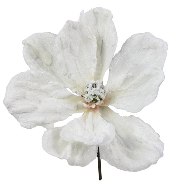 11" Snowy Magnolia Bloom - XS715927 - The Wreath Shop