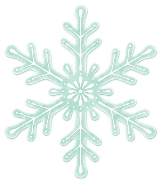 12" Metal Embossed Snowflake: Mint - MD120050 - The Wreath Shop