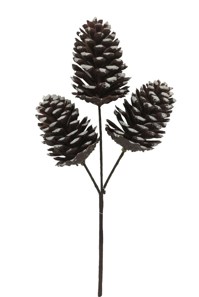 12" Snowy Pinecone Pick - 85504BNWT - The Wreath Shop