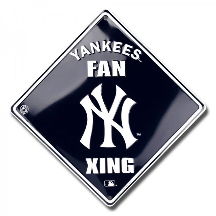 12" Yankees Fan Xing Sign - XS67040 - The Wreath Shop