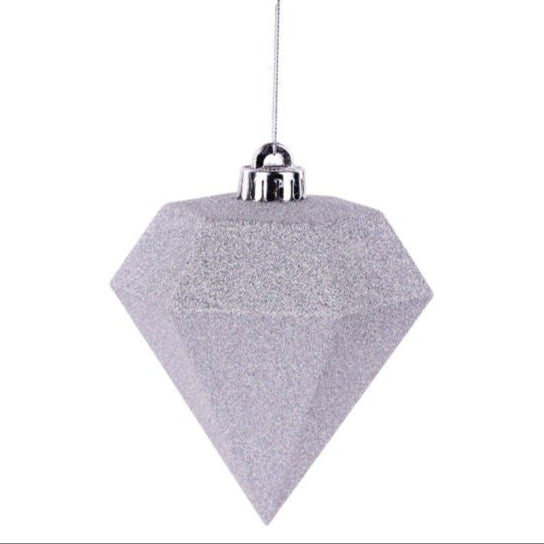 Big Diamond Ornament ビックダイヤモンド置物 120mm Glitter Diamond Ornament: Red - XJ550224 - The Wreath Shop