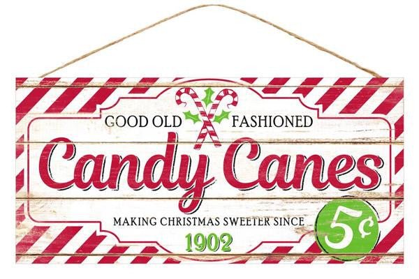 12.5" Candy Canes Sign - AP8171 - The Wreath Shop
