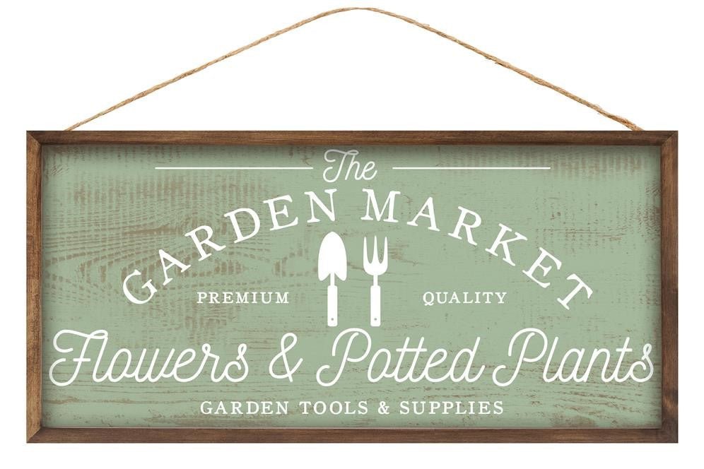 12.5" Garden Market Sign - AP8750 - The Wreath Shop