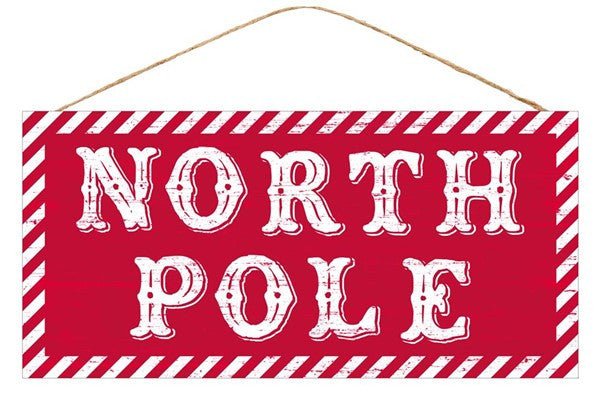 12.5" North Pole Sign - AP8473 - The Wreath Shop