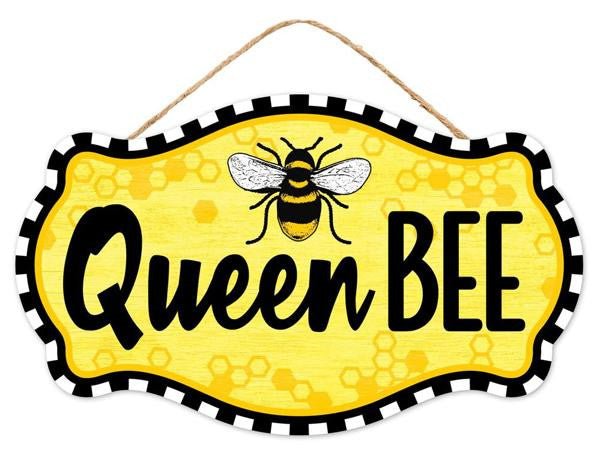 12.5" Queen Bee Sign - AP7257 - The Wreath Shop