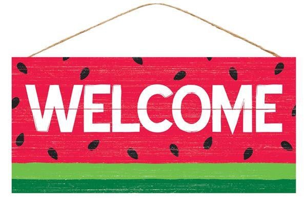 12.5" Welcome Watermelon Sign - AP8370 - The Wreath Shop