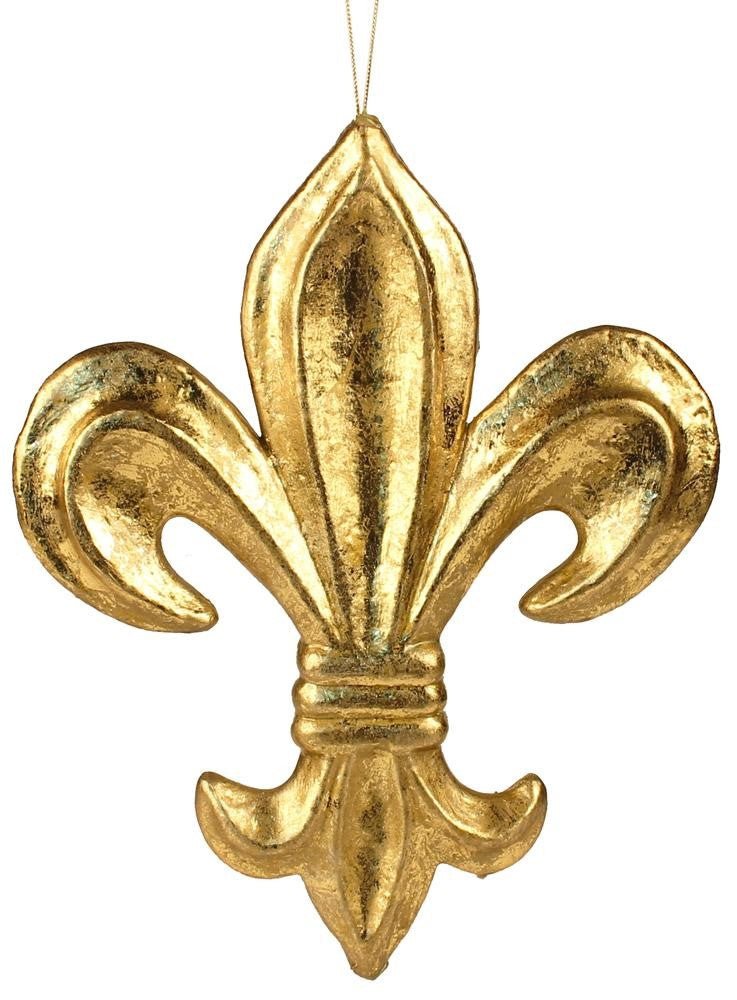 fleur de lis plant hanger 13" Purple Green Gold Fleur de Lis Hanger - MZ1792TC