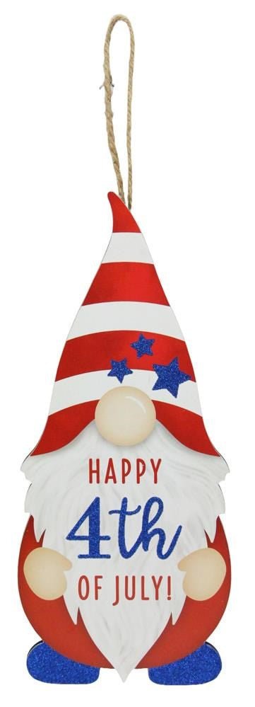 13" Happy 4th of July Gnome Sign - AP8903 - The Wreath Shop