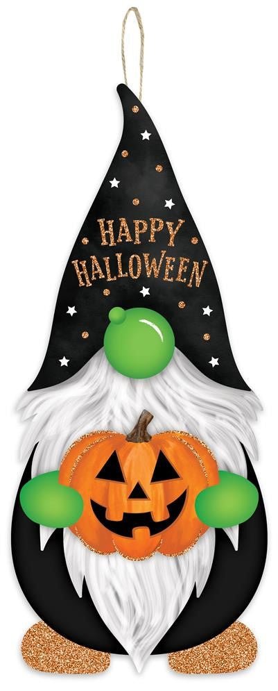 13" Happy Halloween Gnome Sign - AP8905 - The Wreath Shop