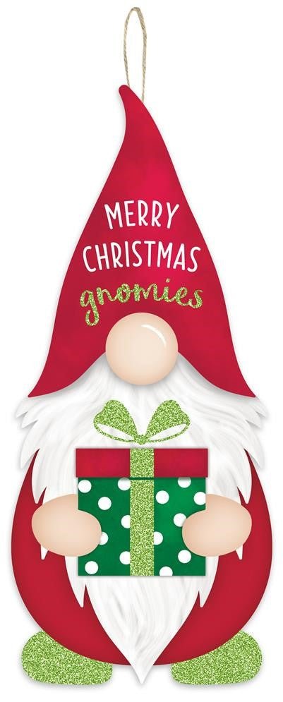 13" Merry Christmas Gnomies Sign - AP8904 - The Wreath Shop