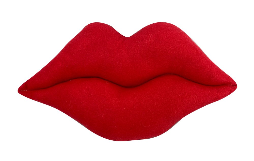 13" Red Plush Lips - 63034RD - The Wreath Shop