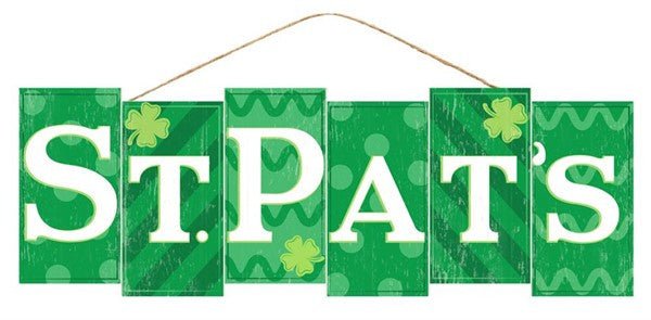 14" St. Pats Block Sign - AP7037 - The Wreath Shop