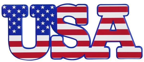 14" USA Flag Sign - MD1050 - The Wreath Shop