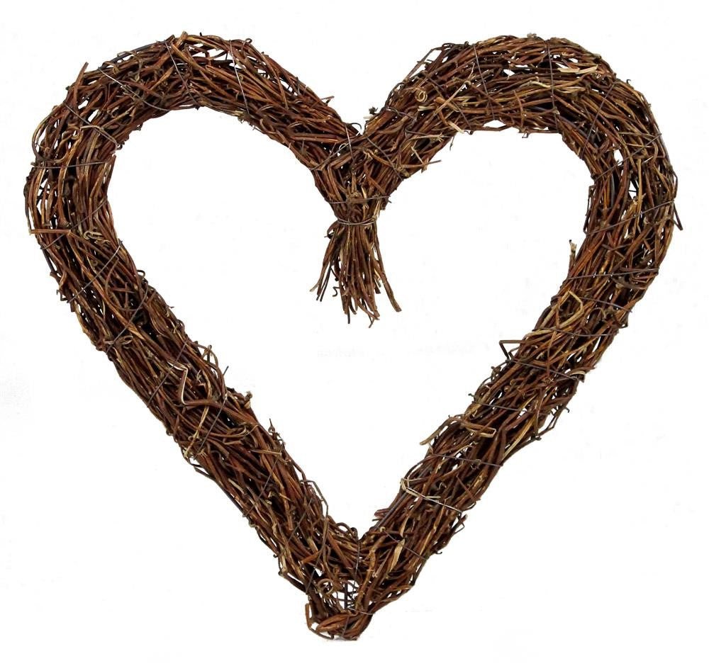 14" Wild Vine Heart Wreath - KG3006 - The Wreath Shop