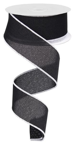 10-m medieval woven ribbon 35 mm wide colour: black/silver from 1A 10-m medieval woven ribbon 35 mm wide colour: black/silver from 1A
