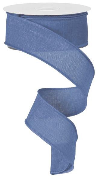 1.5" Denim Blue Royal Faux Burlap Ribbon - 10Yds - RG127865 - The Wreath Shop