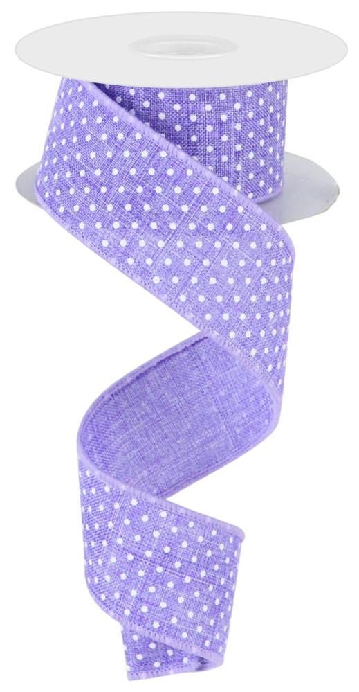 1.5" Raised Swiss Dot Ribbon: Lavender - 10yds - RG0165113 - The Wreath Shop