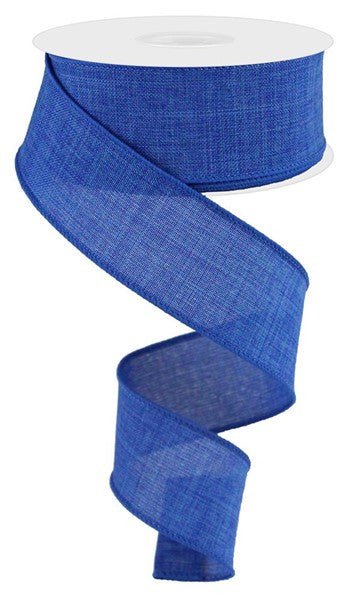 1.5" Royal Blue Royal Faux Burlap Ribbon - 10yds - RG127825 - The Wreath Shop