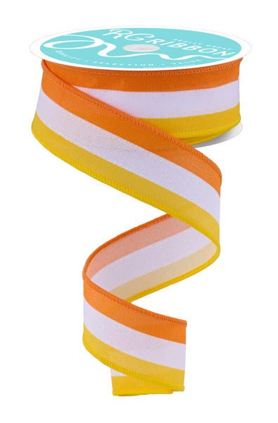 And Mary イエロー リボン 325-yellowwhiteorange-stripe-