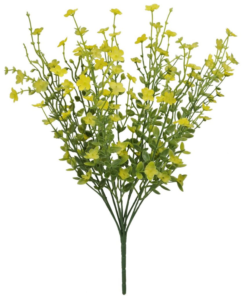 17" Forget Me Not Bush: Yellow - 83416-YW - The Wreath Shop
