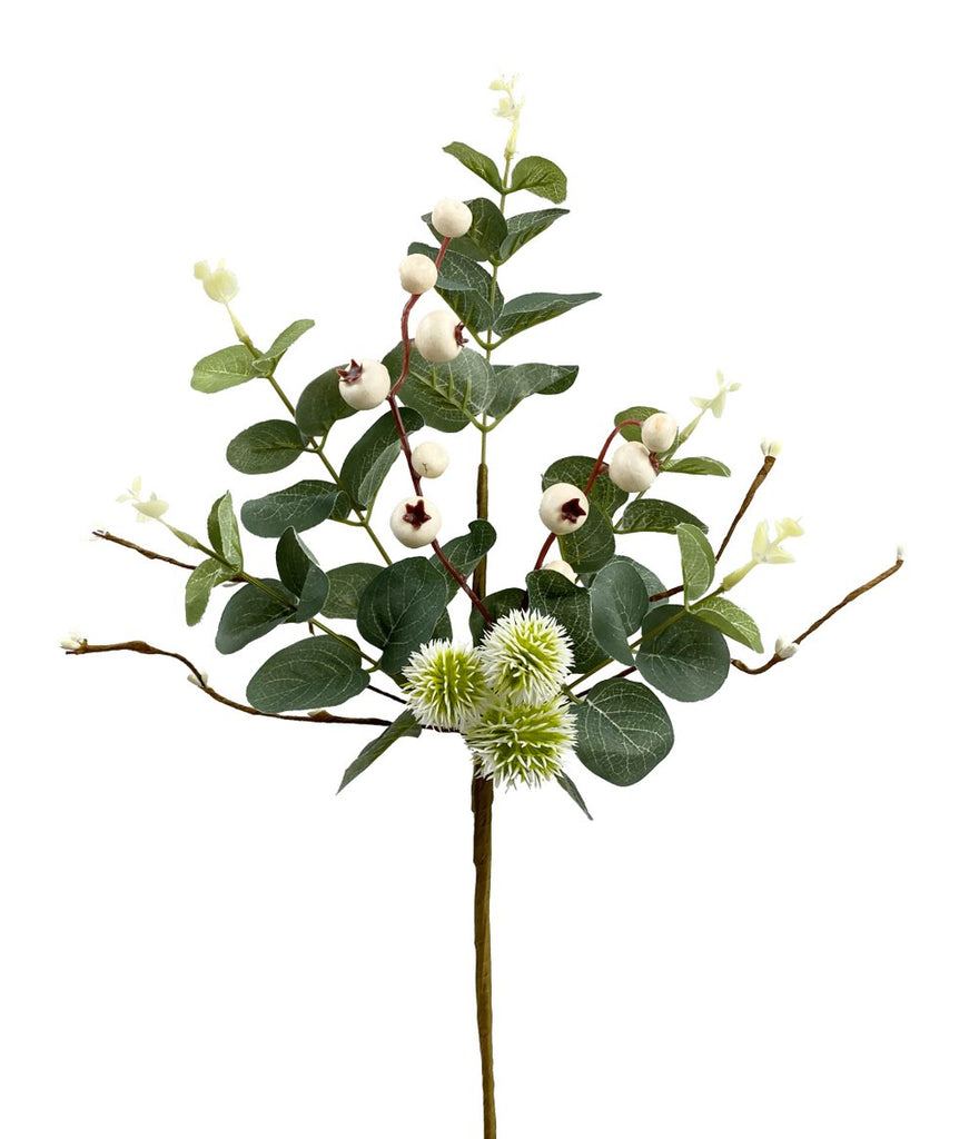 18" Eucalyptus Berry Spray - 62944CM - The Wreath Shop