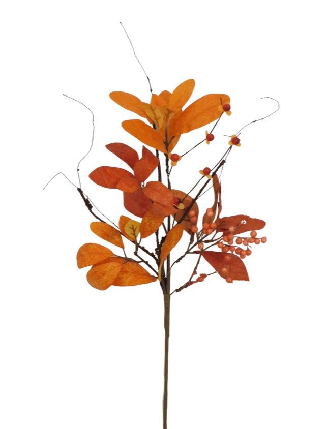 18" Fall Leaves Berry Pick - 63115 - The Wreath Shop