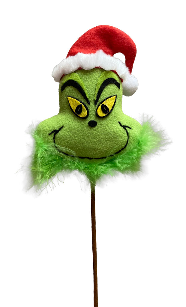 18" Green Christmas Monster Head Pick - 85514RWG - The Wreath Shop