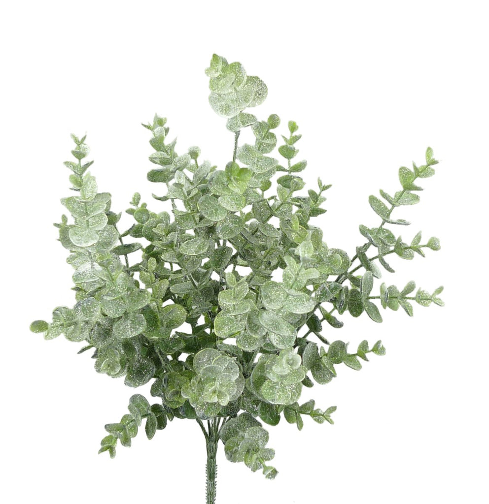 18" Icy Eucalyptus Bush - 85042WT - The Wreath Shop