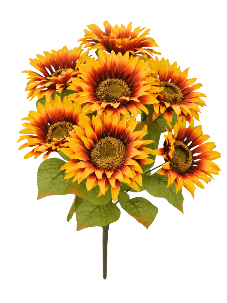Orange Sunflower - 80096-OR - The Wreath Shop