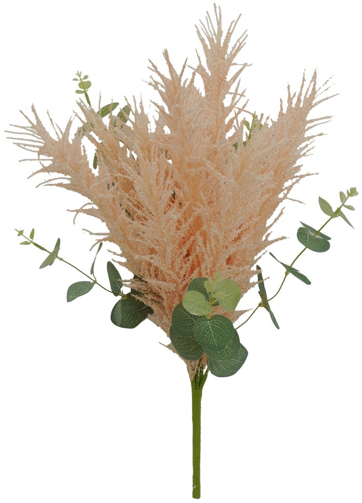 19" Foxtail Eucalyptus Bush - Peach - 62728-PH - The Wreath Shop