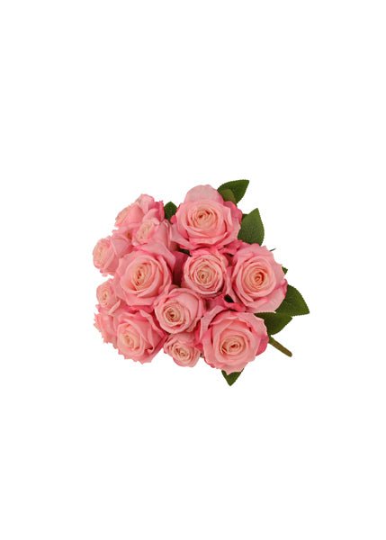 20" Fabric Rose/Bud Bush: Pink - FN171822 - The Wreath Shop